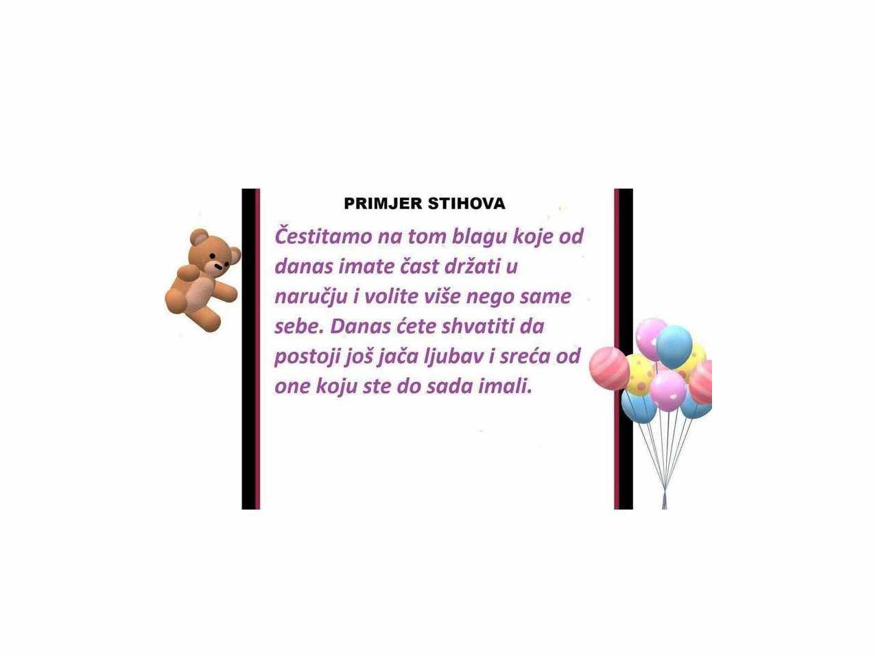 Telegram Rođenja Bebe 6