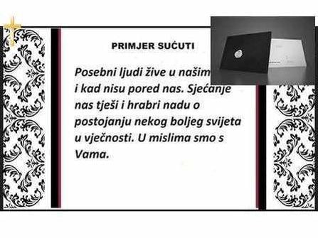 Telegram Sućuti 14 Spomenik