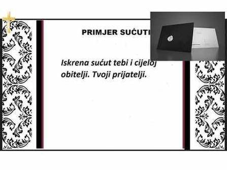 Telegram Sućuti 23 Retro Ruža