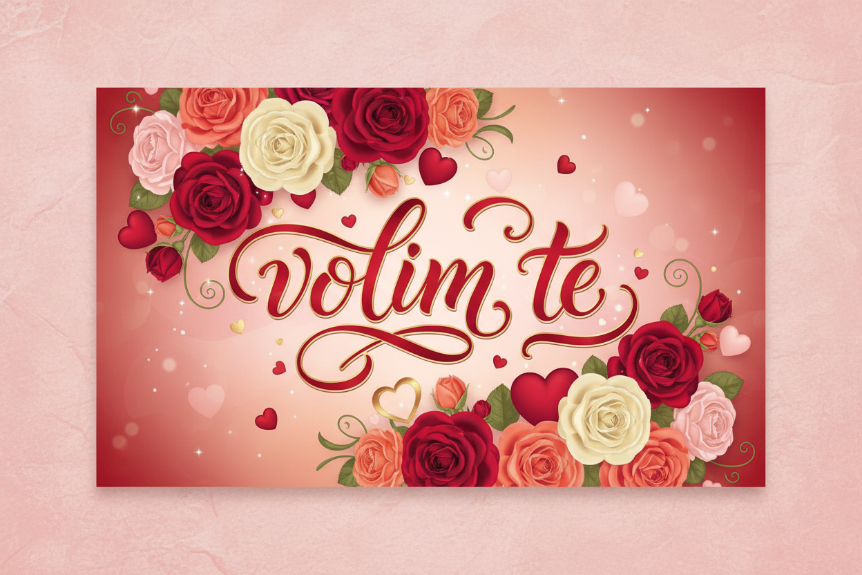 Telegram za zaljubljene - volim te poruka za Valentinovo