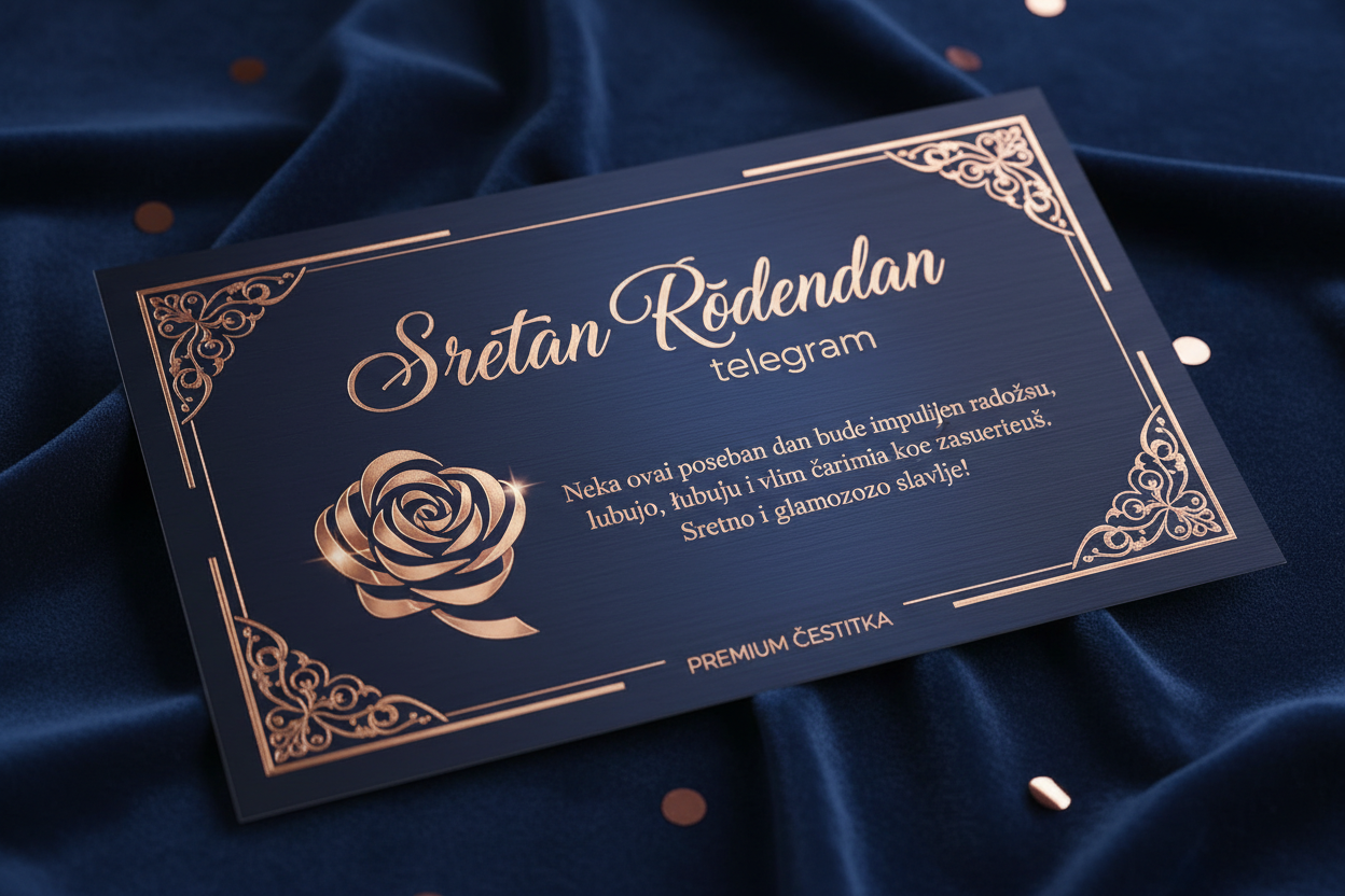 Rođendanski Telegram - Rose Gold Glamur