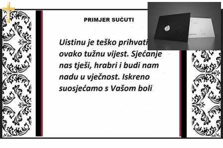 Telegram Sućuti 3 Bijela Ruža