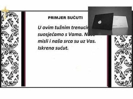 Telegram Sućuti 12 Ružica