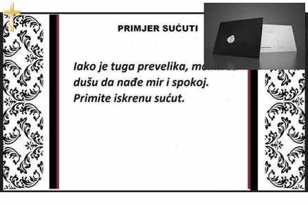 Telegram Sućuti 6 Kišna Ruža