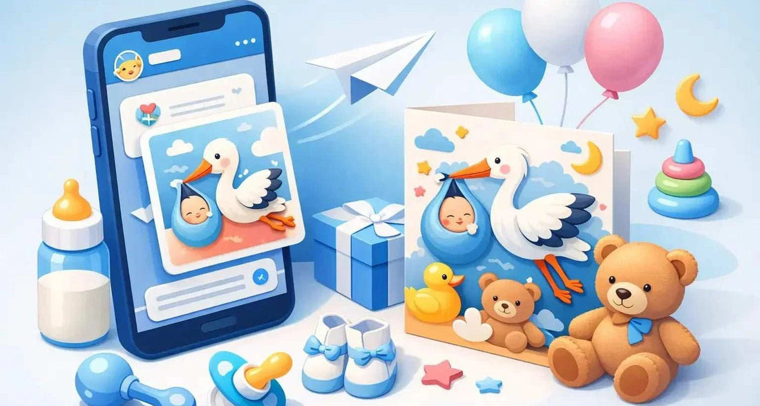 Telegram roda - kako poslati čestitku za bebu