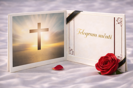 Telegram Sućut 5 Brzojav križ