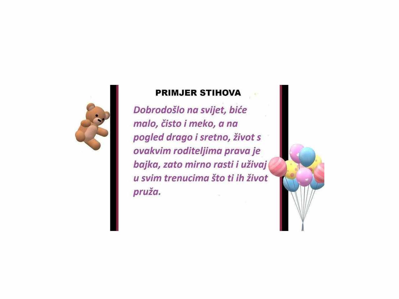 Telegram Rođenja Bebe 2 Čestitka