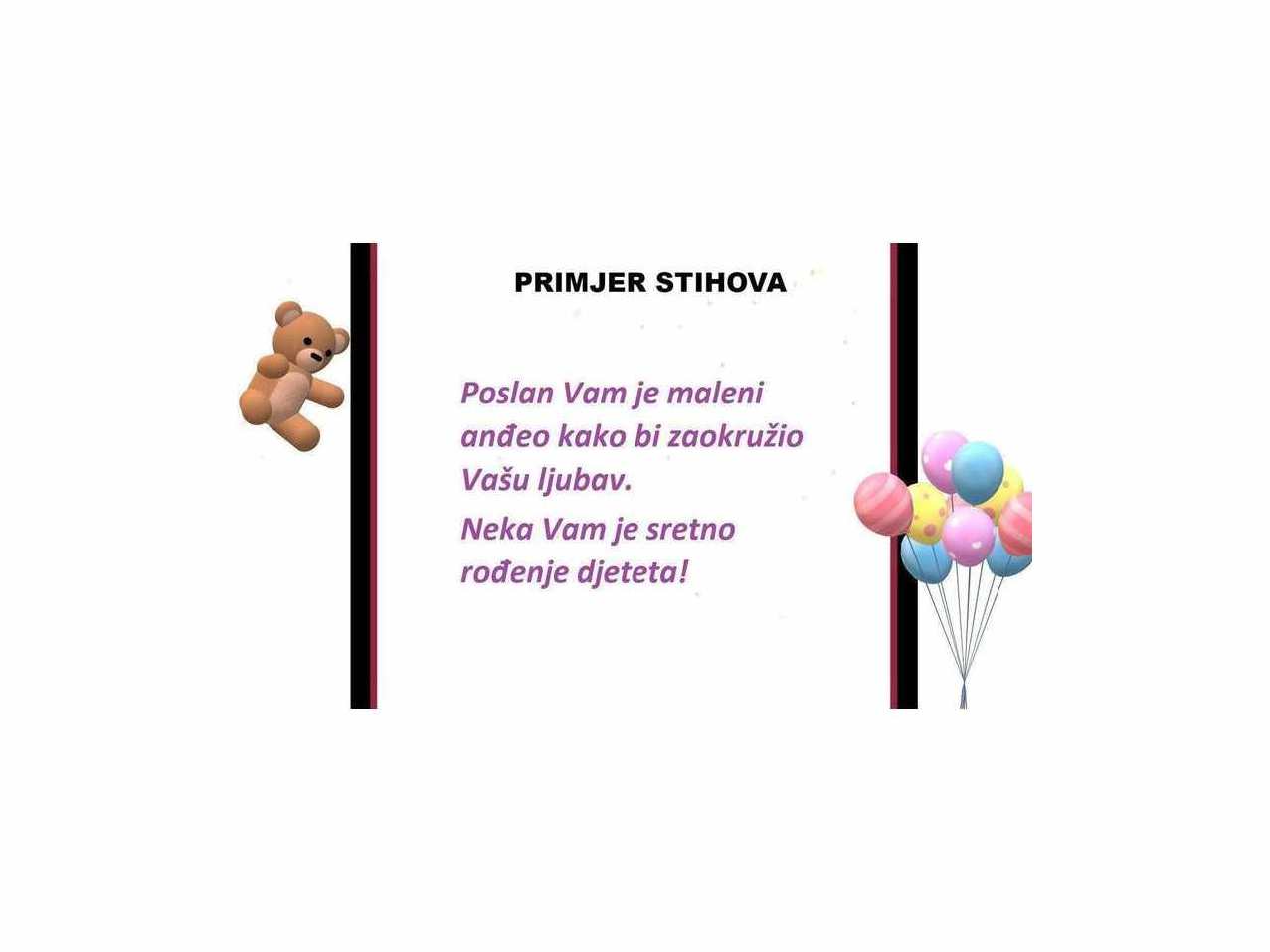 Telegram Rođenja Bebe 20 Čestitka