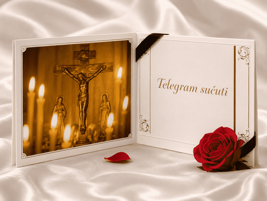 Telegram Sućut LX 152 - Raspelo telegrami-brzojavi.eu