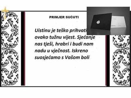 Telegram Sućuti 3 Bijela Ruža