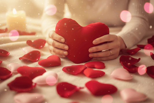 Telegram za zaljubljene - latice ruža i srca za Valentinovo