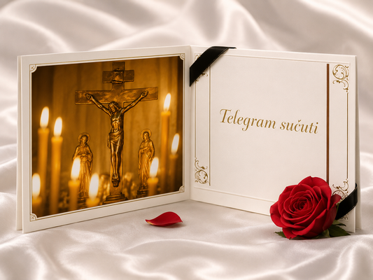 Telegram Sućut LX 152 - Raspelo telegrami-brzojavi.eu