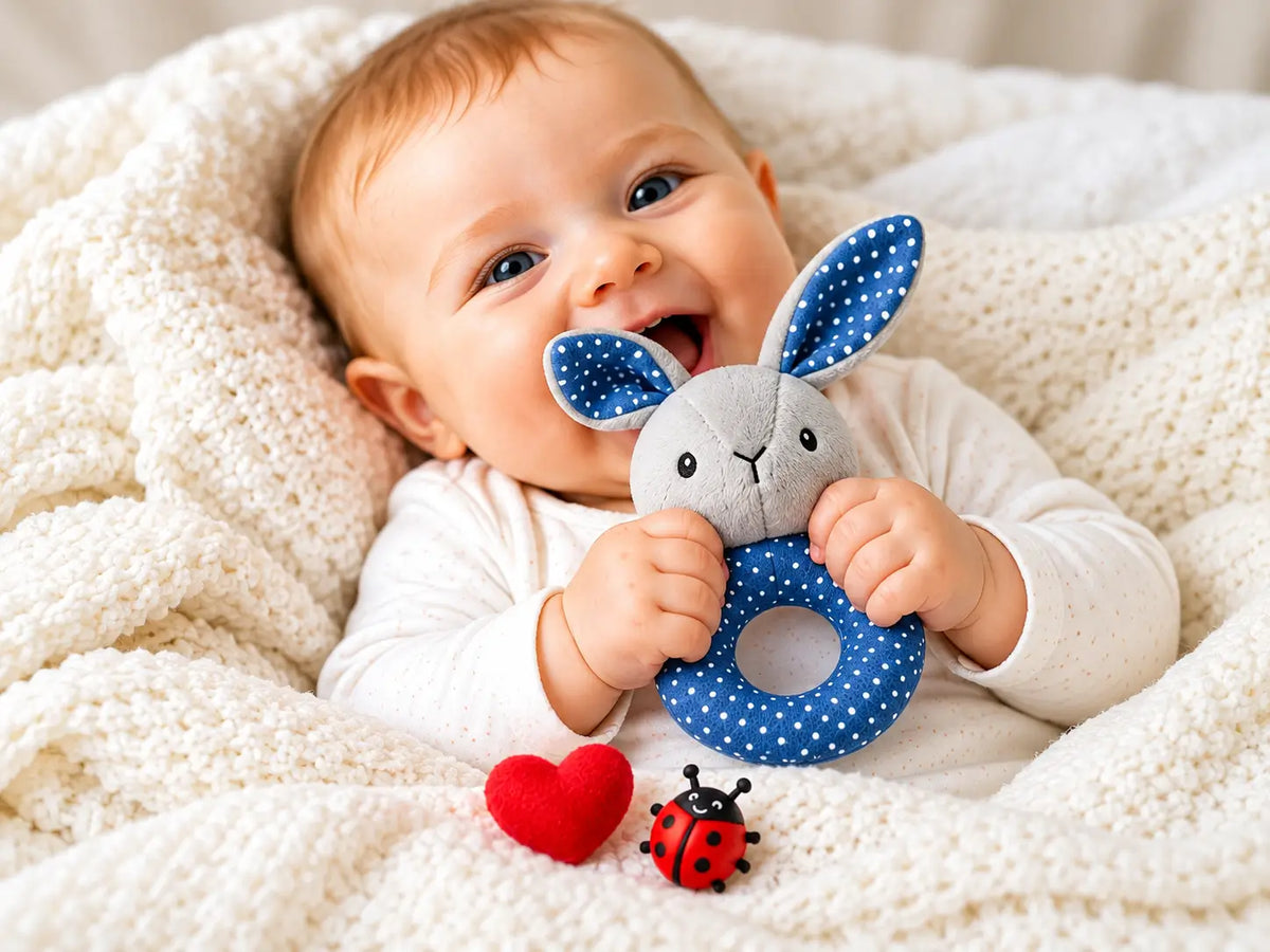 Plišana zvečka Zečko Zvečko za bebe