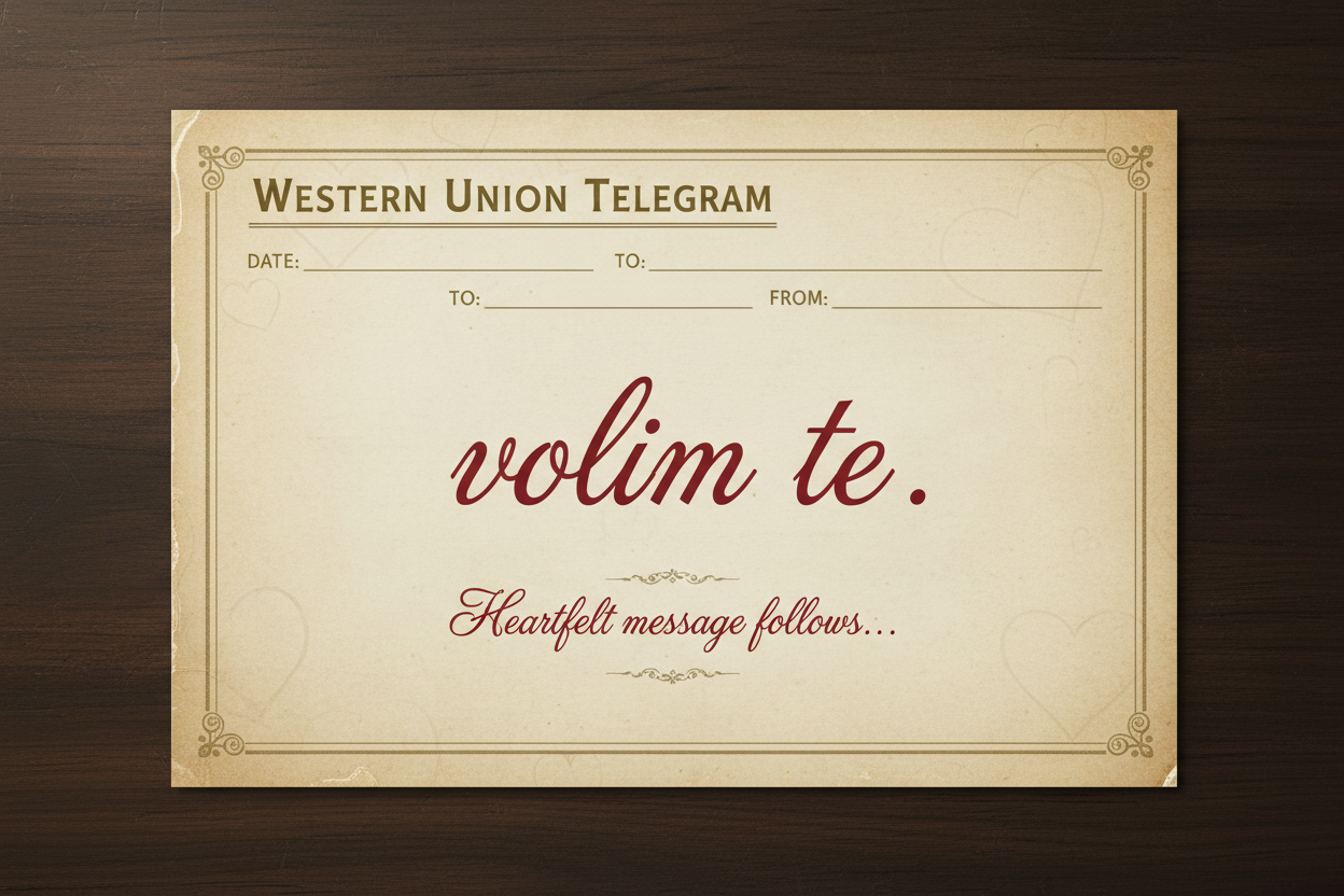 Telegram za Zaljubljene 41 - Volim te