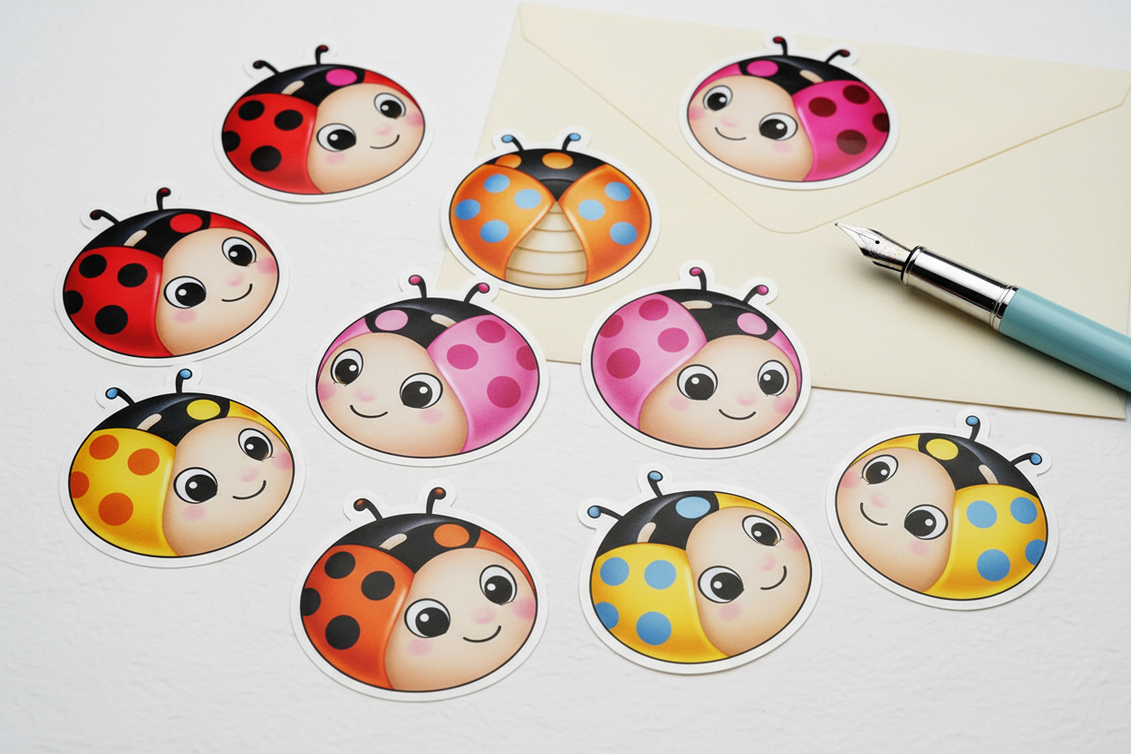 Šarena bubamara naljepnica 3