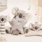 Koala 3-piece baby gift set with musical rattle, star pillow and blanket