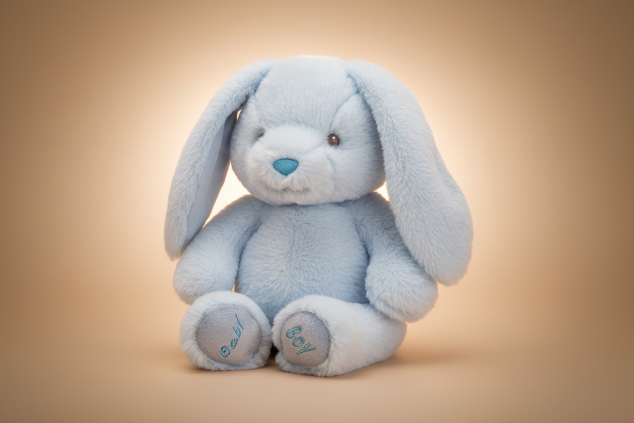 Veliki Plavi Plišani Zeko - Mekani Plišanac za Bebe i Djecu | AKCIJA