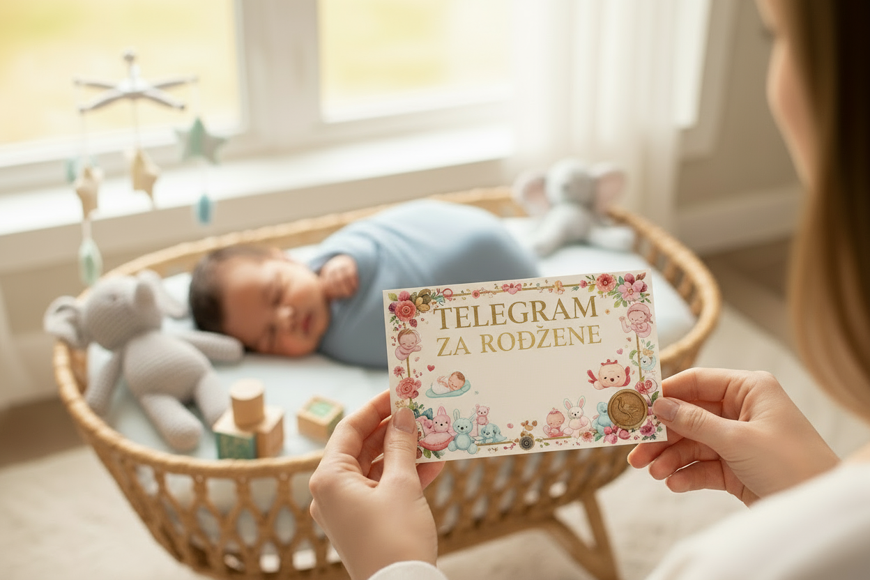 Premium telegram za rođenje