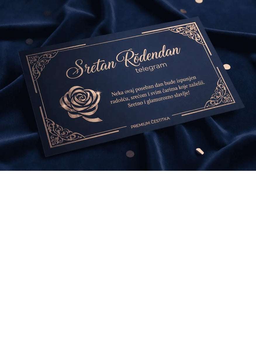 Rođendanski Telegram - Rose Gold Glamur