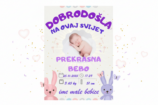 ROĐENJE BEBE: DATUM SAT VISINA TEŽINA