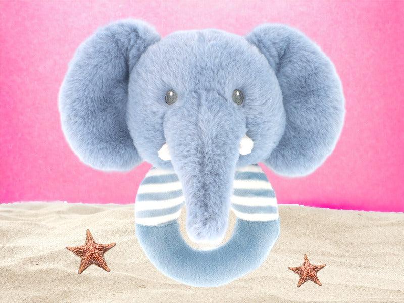 Slonić Plavi - Keel Toys plišane igračke zvečkica