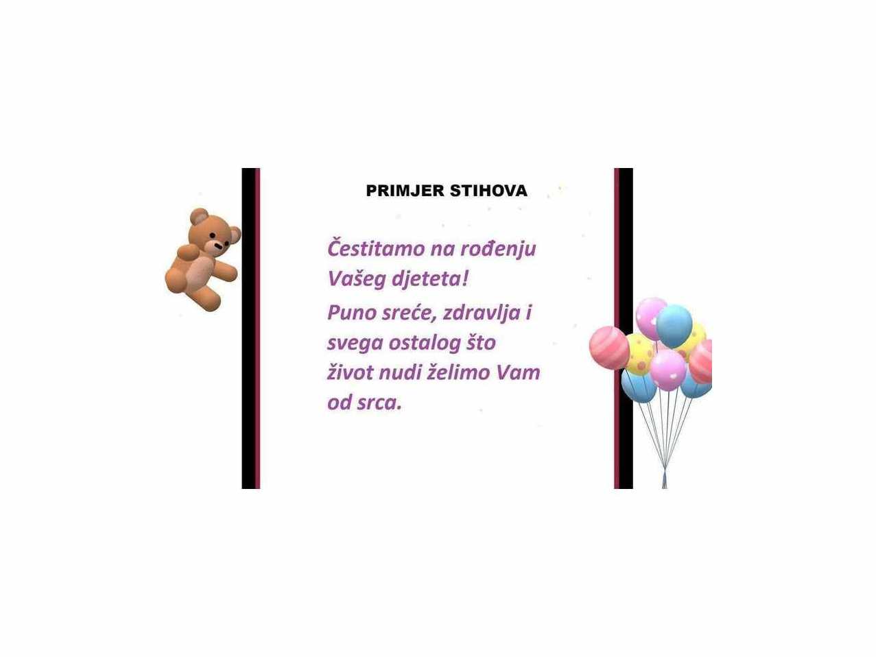 Telegram Rođenja Bebe 10 Čestitka