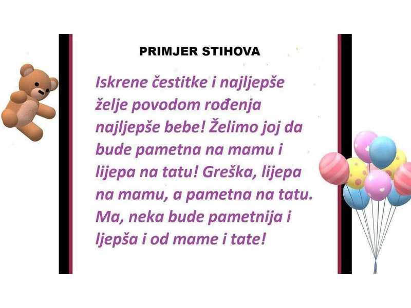 Telegram Rođenja Bebe 13 Čestitka
