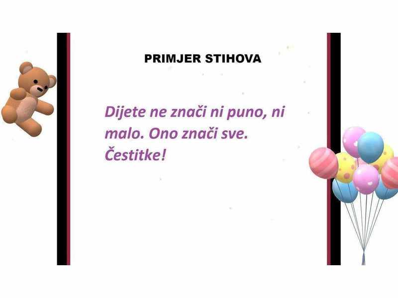 Telegram Rođenja Bebe 14 Čestitka
