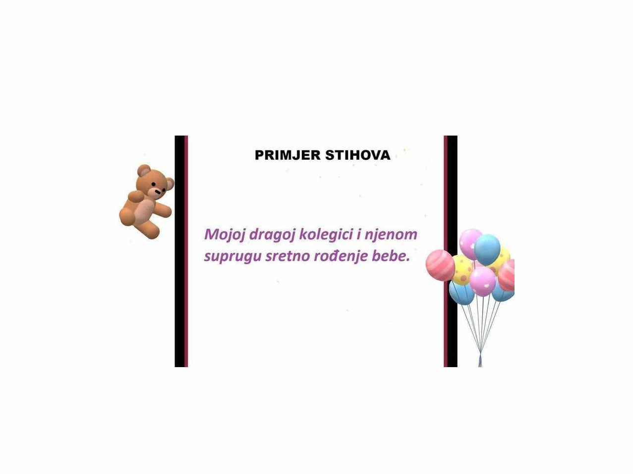 Telegram Rođenja Bebe 23 Čestitka
