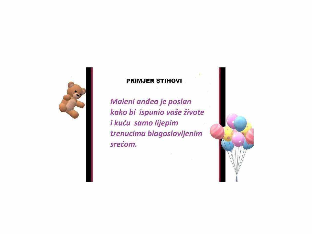Telegram Rođenja Bebe 47 Čestitka