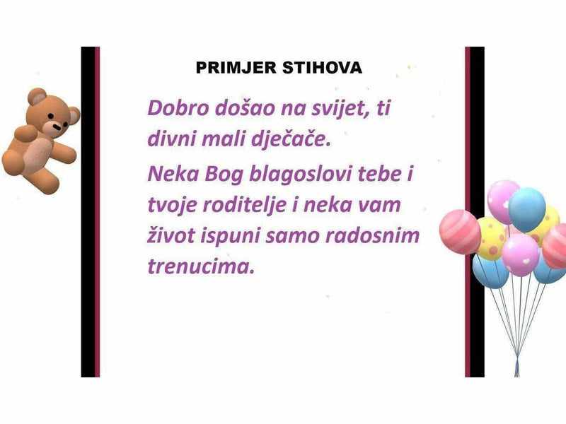 Telegram Rođenja Bebe 8 Čestitka