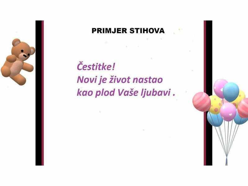 Telegram Rođenja Bebe 9 Čestitka