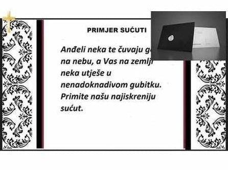 Telegram Sućuti 4 Svijeća