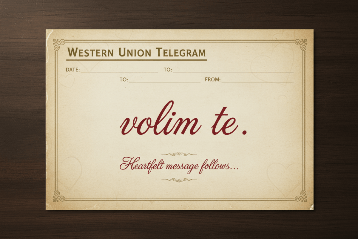 Telegram za Zaljubljene 41 - Volim te